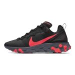 Nike React Element 55 Black & Red Sneakers